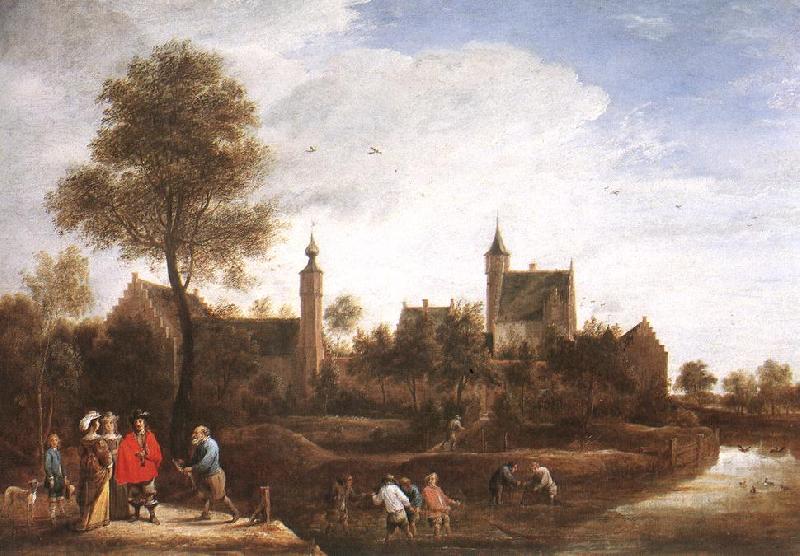 TENIERS, David the Younger A View of Het Sterckshof near Antwerp r oil painting picture